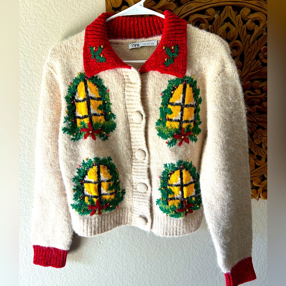 Viral ZARA Christmas cardigan